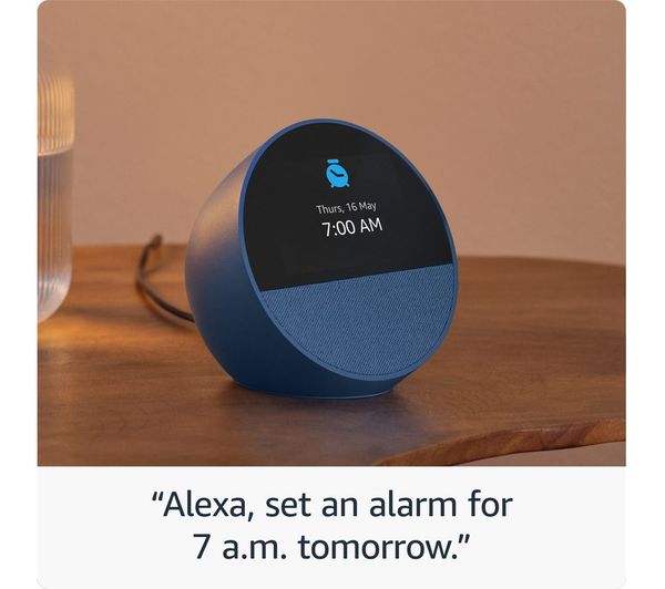 Amazon Echo Spot Smart Alarm Clock with Alexa - 2024