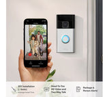 RING Battery Video Doorbell (3rd Gen) - Satin Nickel