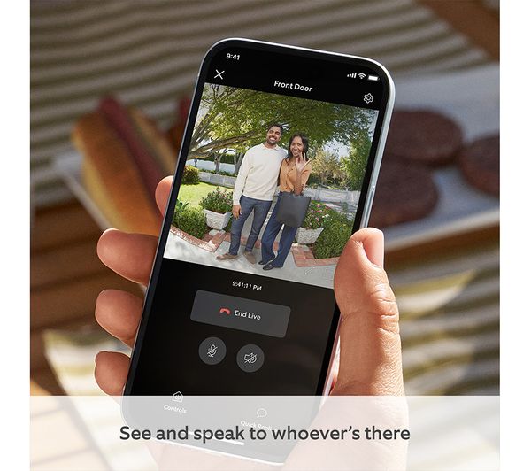 Timbre con vídeo a batería RING (3.ª generación) - Níquel satinado