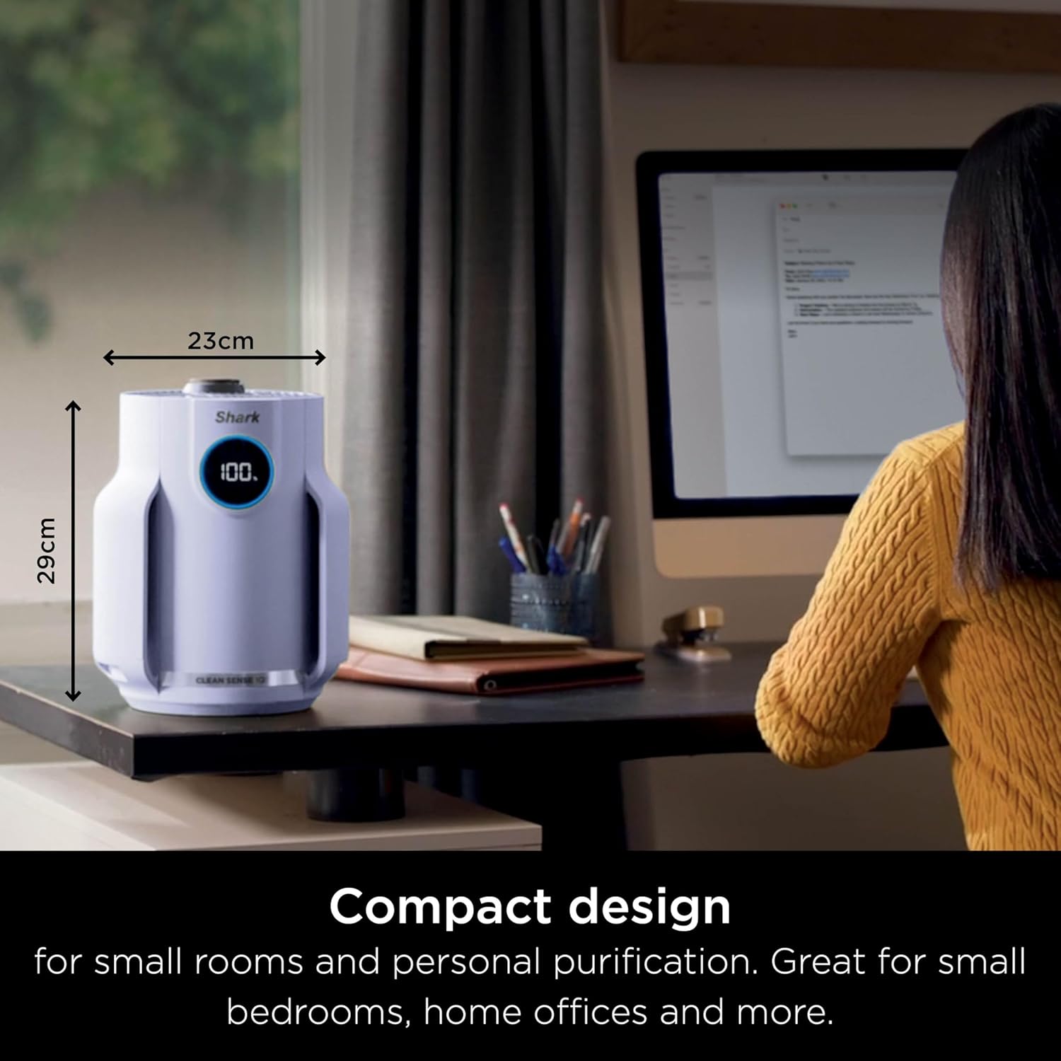 Purificateur d'air compact Shark NeverChange5 Pro - HP072UK