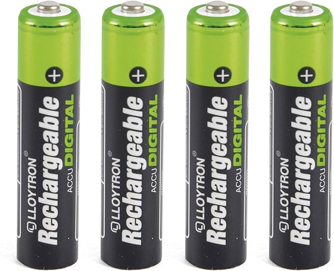 Lloytron NiMH Rechargeable Batteries / AAA Size / 900mAh / 4 Pack - B015