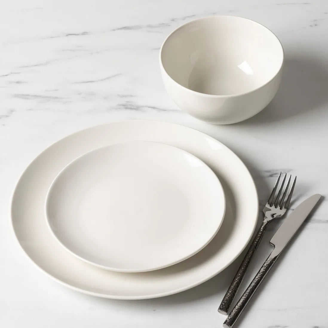 Carnaby 'Islington' 12 Piece Dinnerware Porcelain White Set