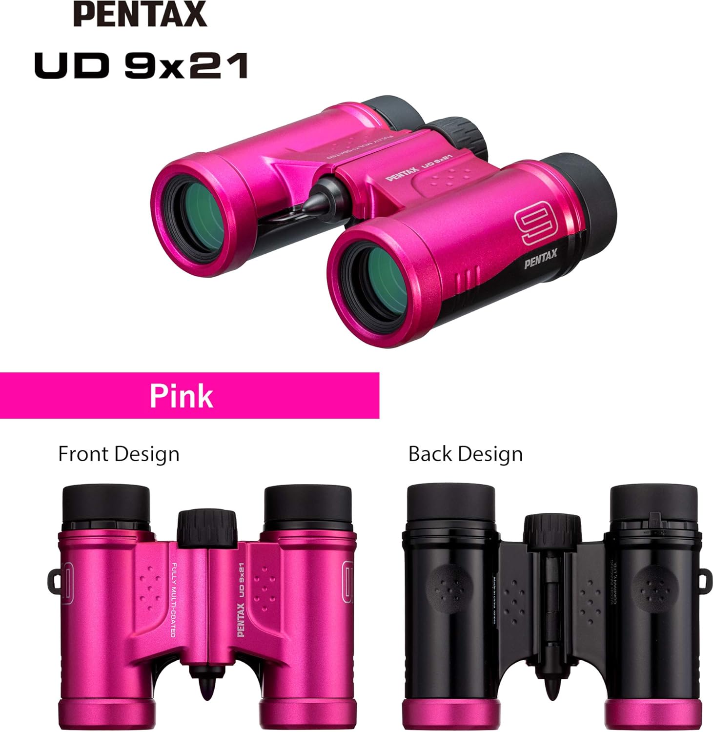 Ricoh Pentax Binoculars UD 9x21 - Pink
