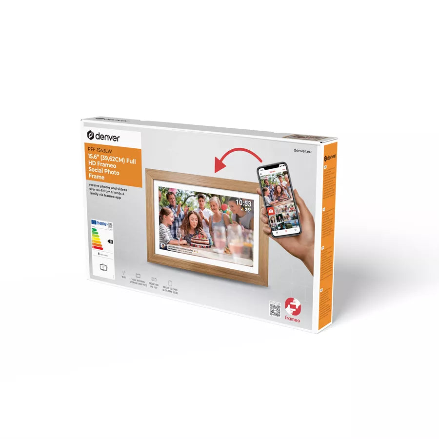 Denver FRAMEO 15.6” FULL HD Digital Wi-Fi Photo Frame | PFF-1543