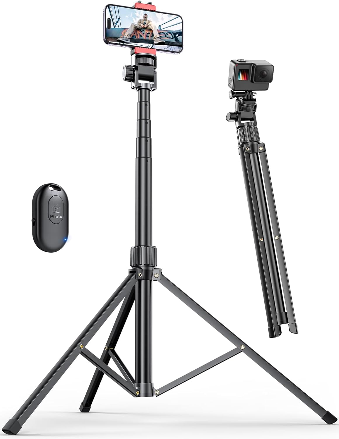 Pnitri Extendable Reinforced Phone Tripod Stand - 71" | PNT03