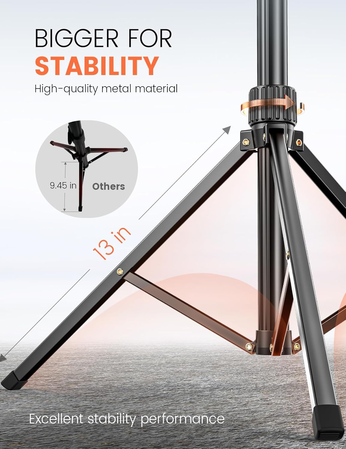 Pnitri Extendable Reinforced Phone Tripod Stand - 71" | PNT03
