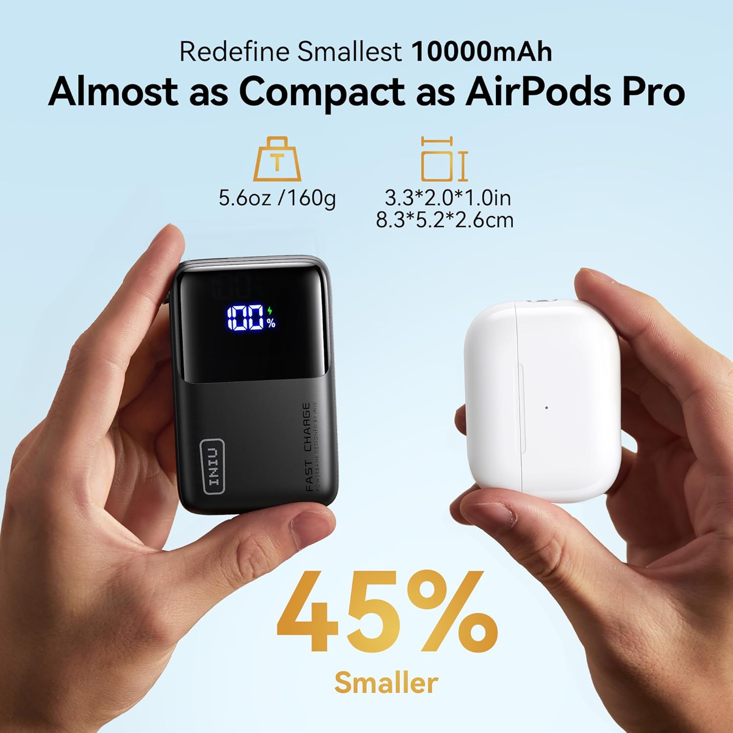 INIU 10000mAh 45W Fast Charging Power Bank