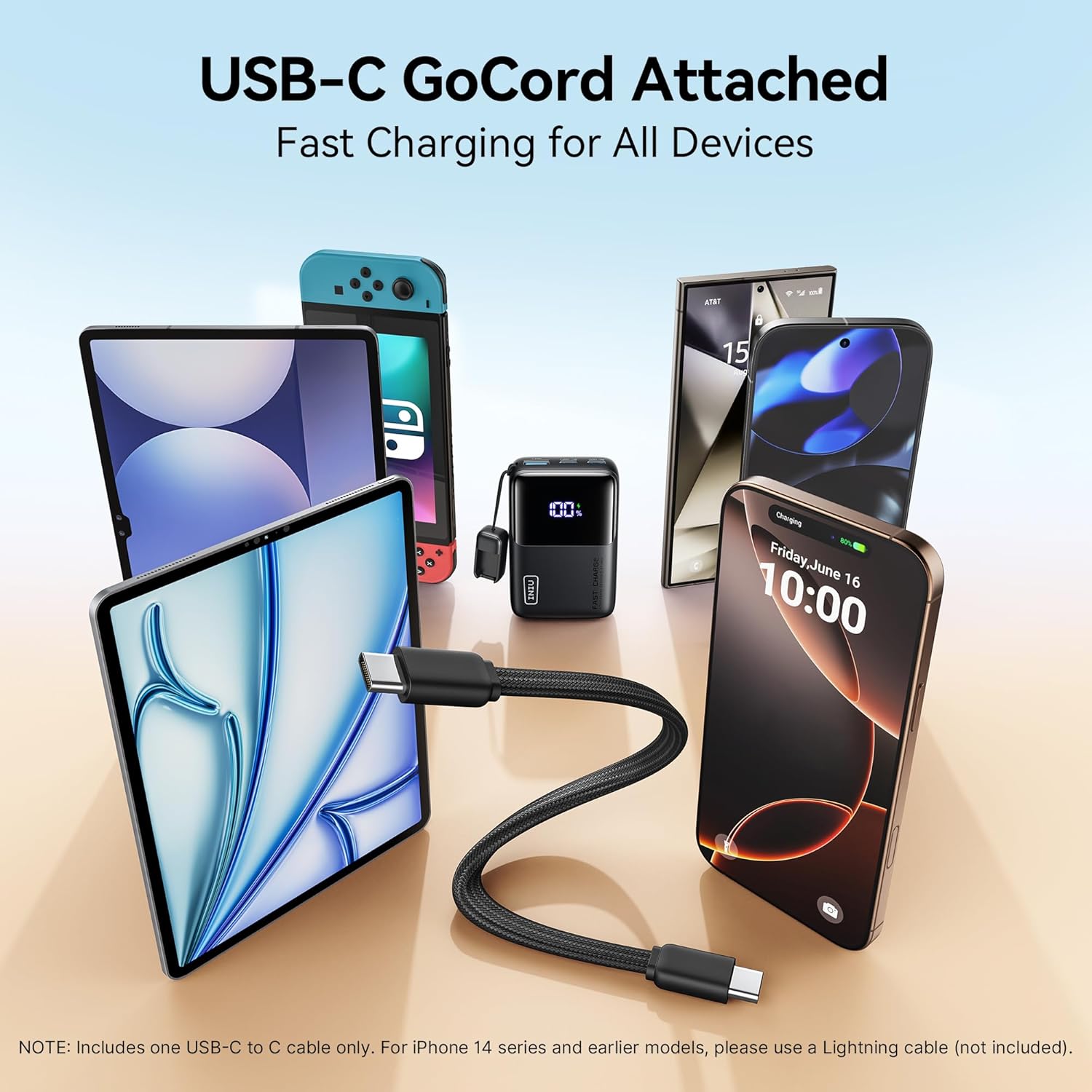 INIU 10000mAh 45W Fast Charging Power Bank