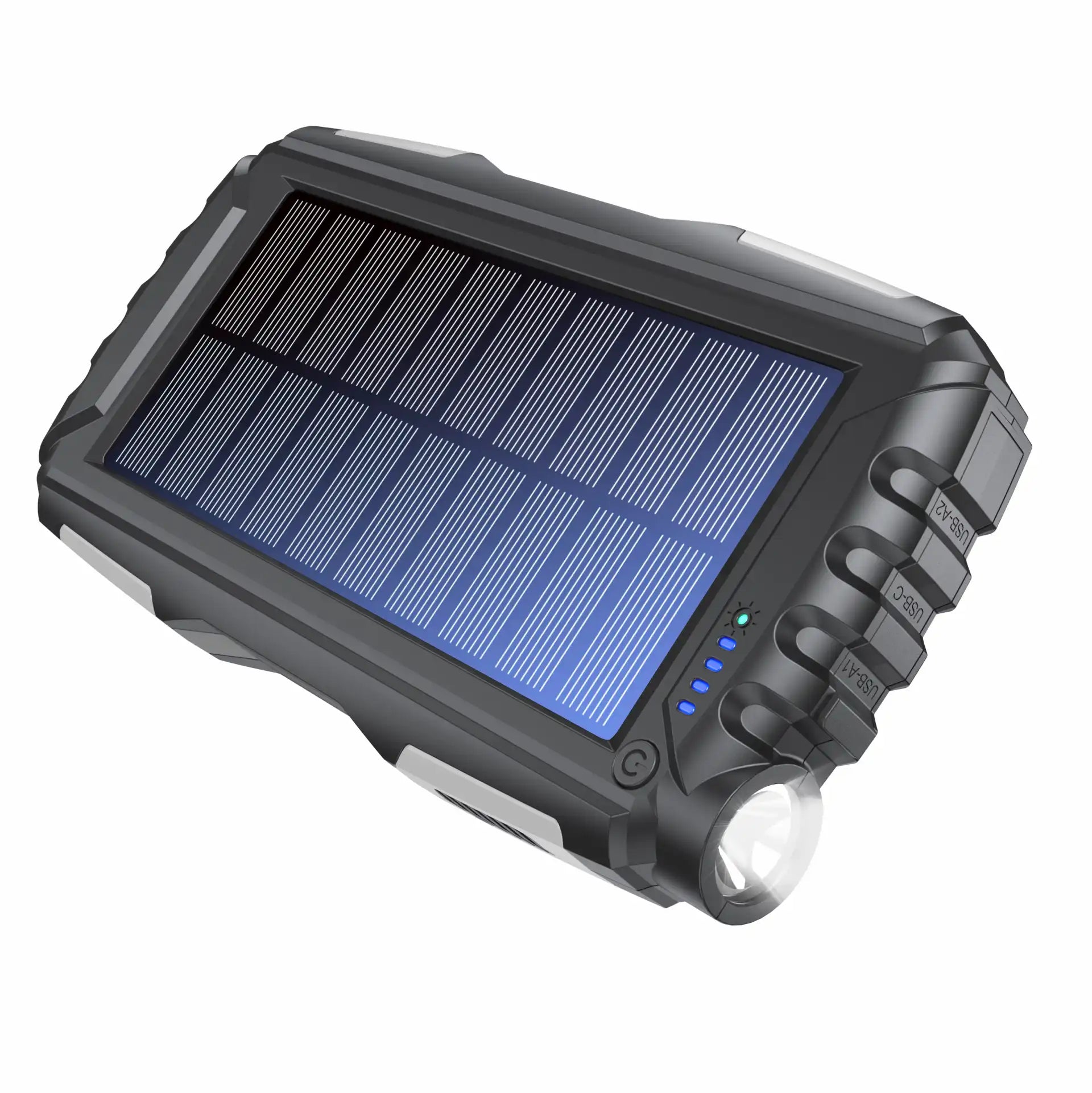 Denver Solar Powerbank With 20.000mAh battery and triple USB output | PSO-20010 MK2
