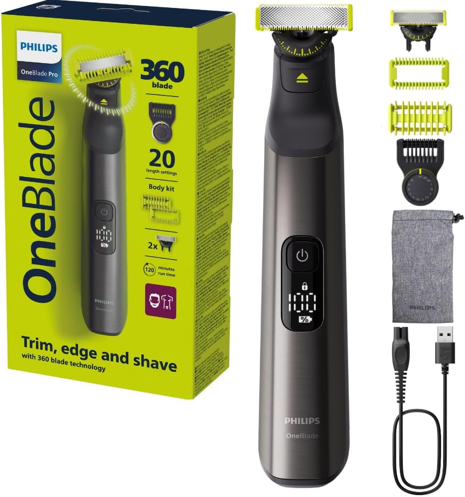 Philips OneBlade 360 Pro Face+Body Electric Beard and Hair Trimmer - QP6552/15