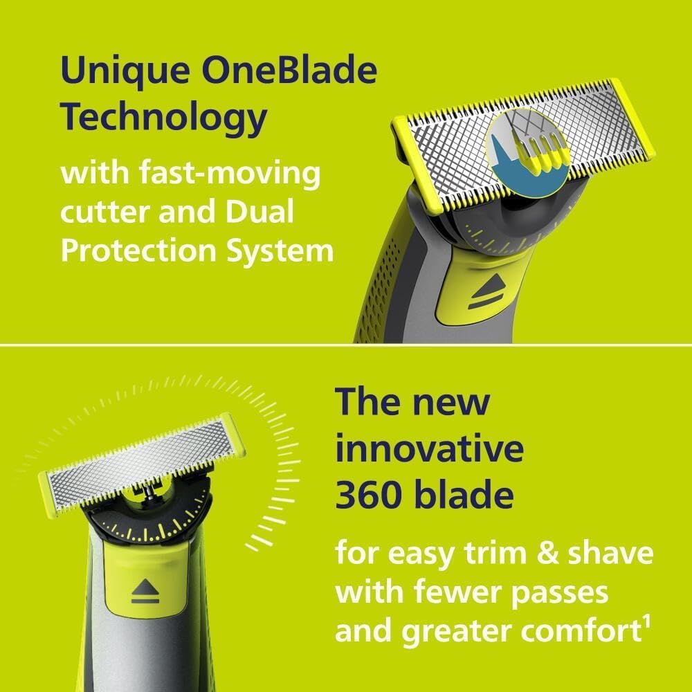 Philips OneBlade 360 Pro Face+Body Electric Beard and Hair Trimmer - QP6552/15