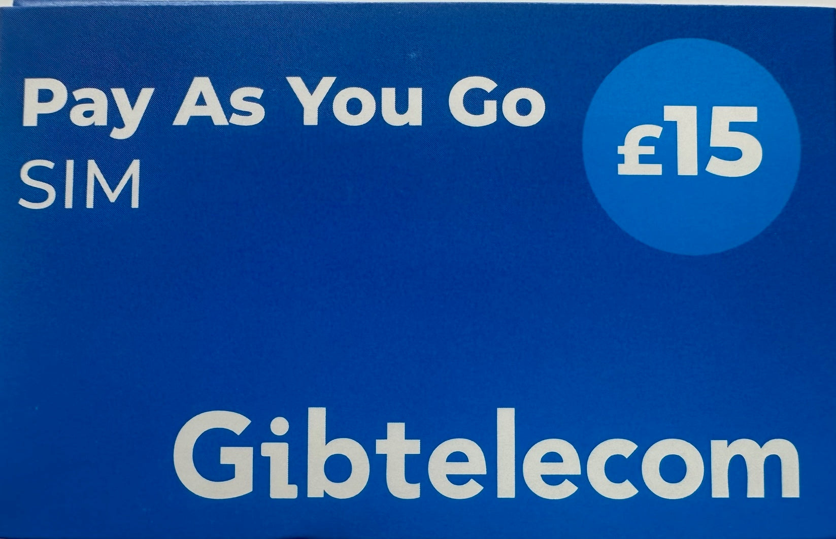 Tarjeta de recarga Gibtel