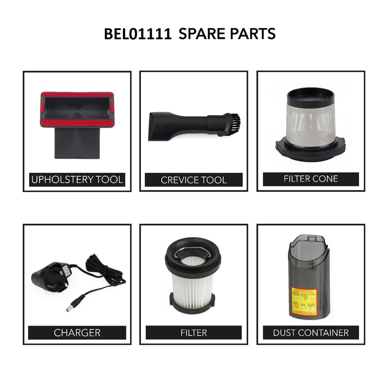 Beldray Revo Pet Plus+ Cordless Handheld Vacuum Cleaner - Black | BEL01111F