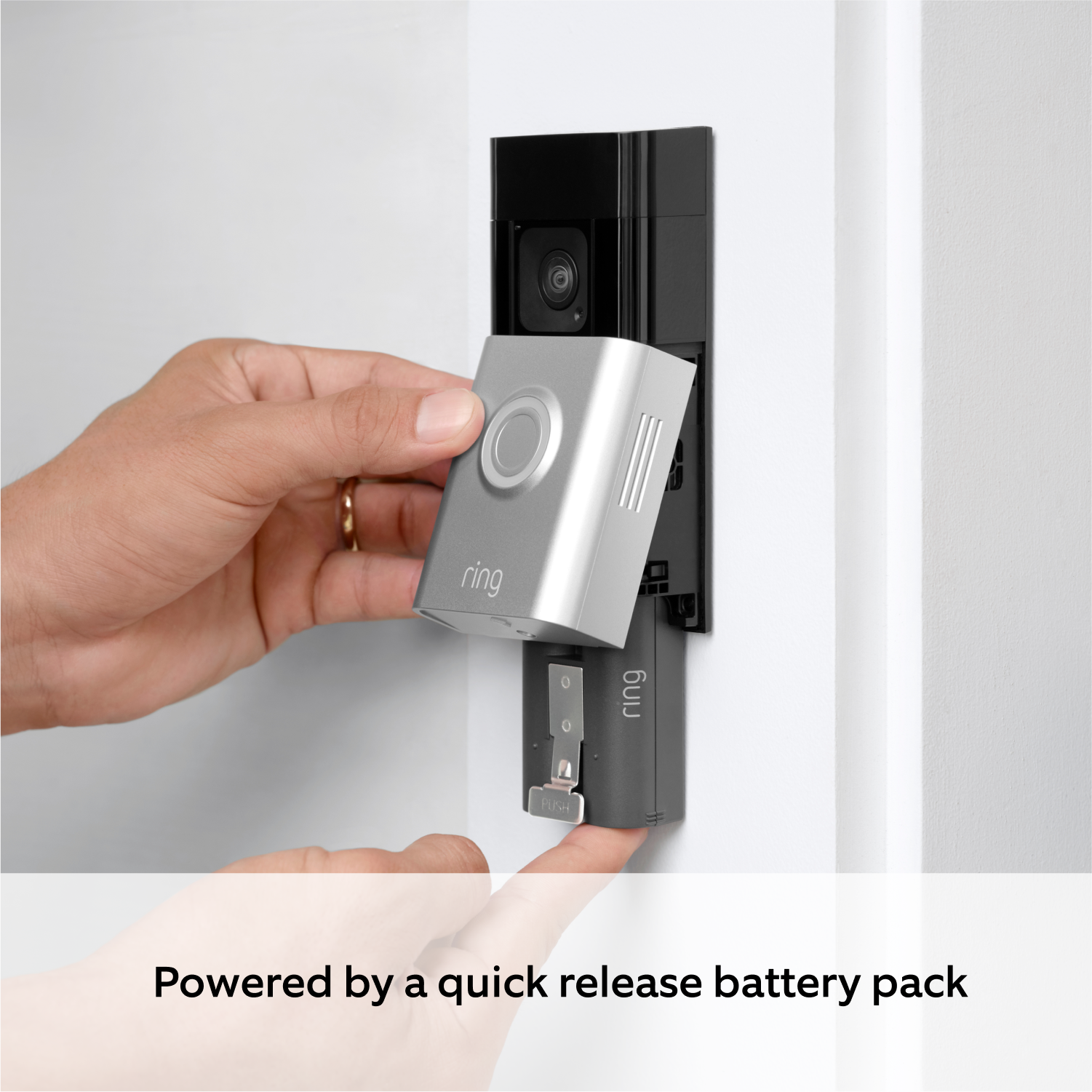 Ring Doorbell Plus Wireless - Satin Nickel