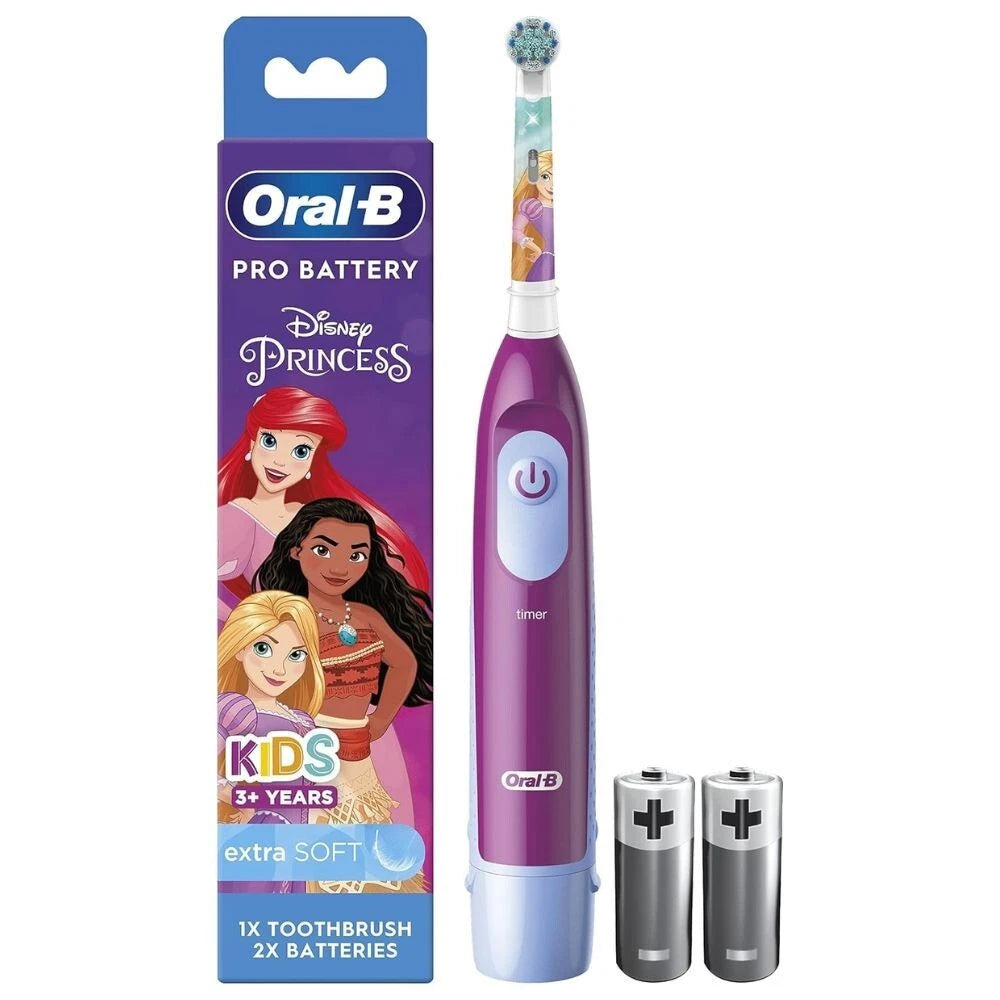 Oral-B Kids Electric Toothbrush Pro Battery Powered with Disney Cars or Princess