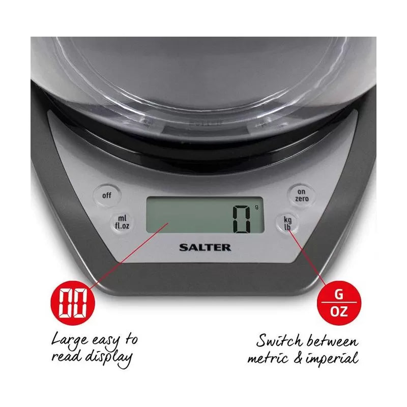 Salter 1024 Electronic Scale with Dual Pour Mixing Bowl