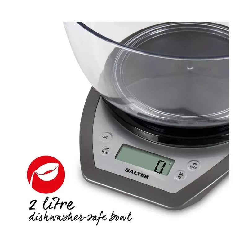 Salter 1024 Electronic Scale with Dual Pour Mixing Bowl