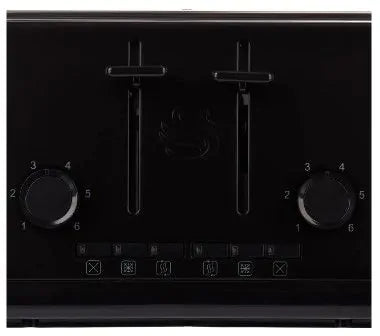 Swan Stealth 4 Slice Toaster - Black | ST34040BLKN