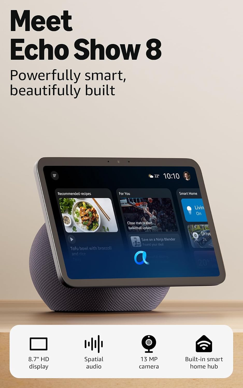 Amazon Echo Show 8 HD 8.7" Display - Graphite