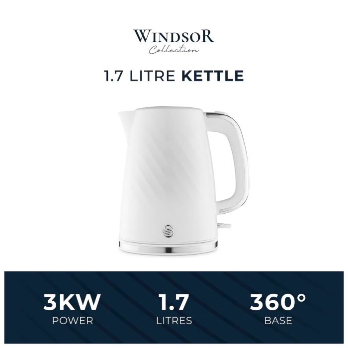 Swan Windsor Textured Kettle 1.7L 3kW Rapid Boil | SK14611