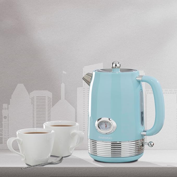 Daewoo Denver 1.5L Rapid Boil Kettle - Sky Blue