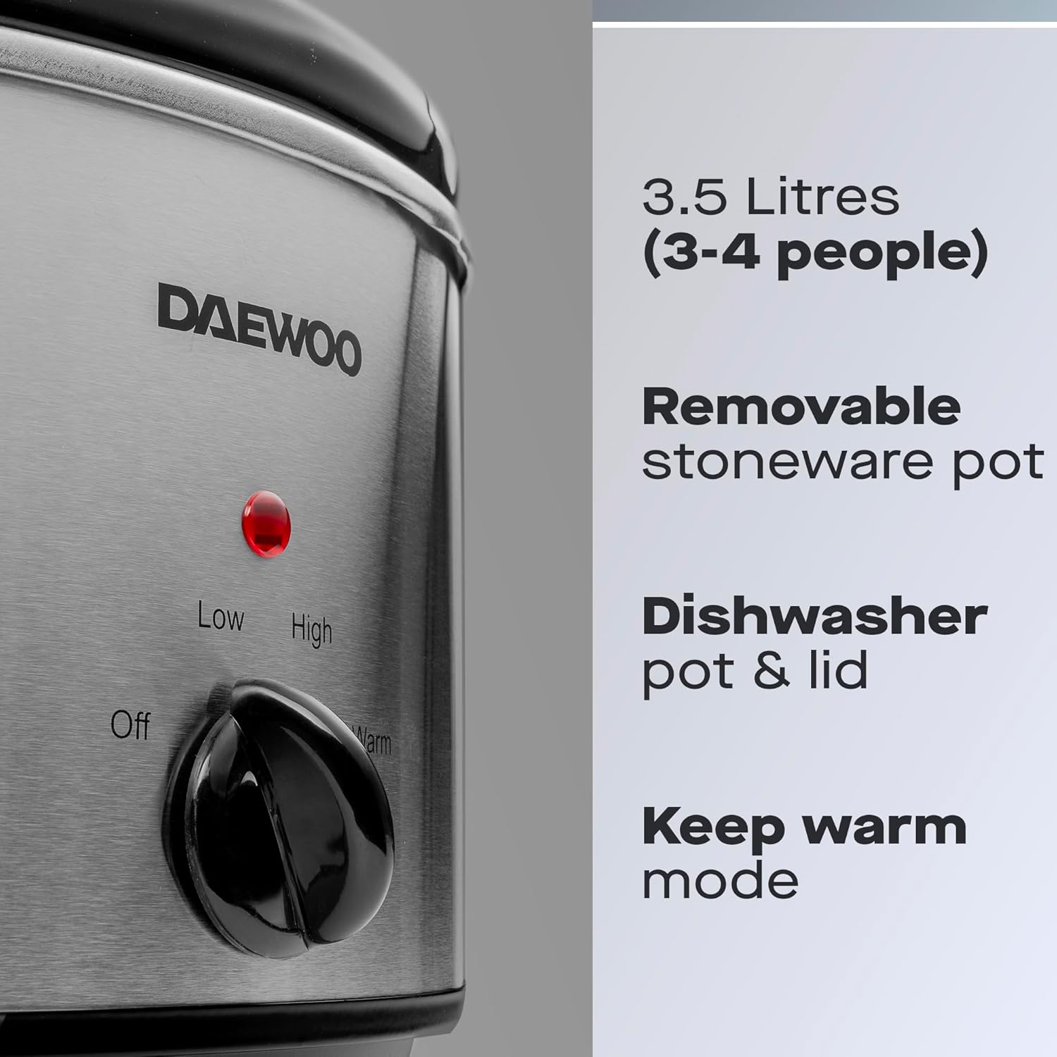 Daewoo 3.5L Slow Cooker - SDA1364