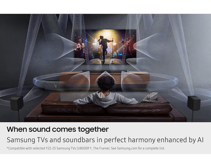 Samsung Q990F Q-Series 11.1.4ch Soundbar with Subwoofer & Rear Speakers (2025)