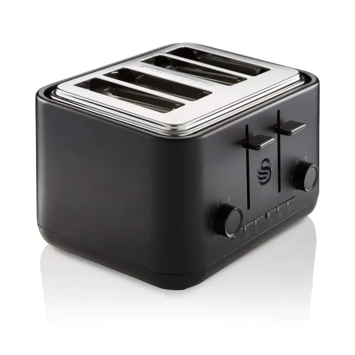 Swan Stealth 4 Slice Toaster - Black | ST34040BLKN