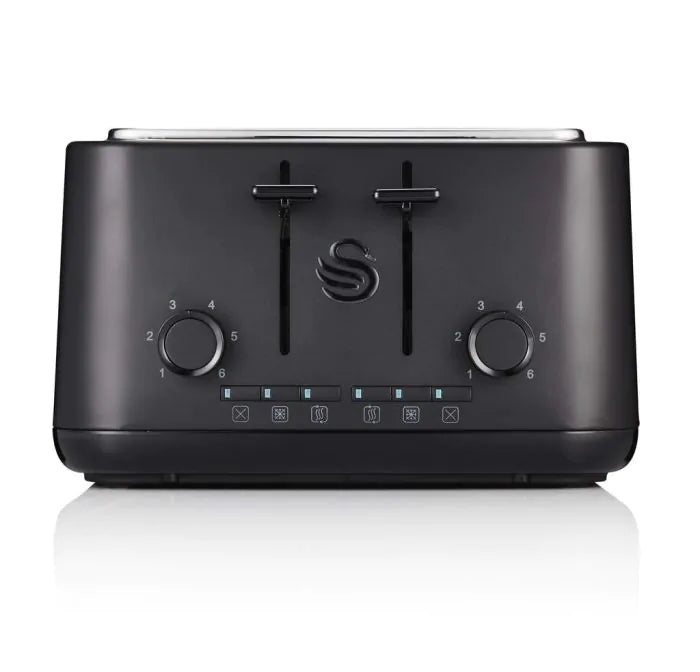 Swan Stealth 4 Slice Toaster - Black | ST34040BLKN
