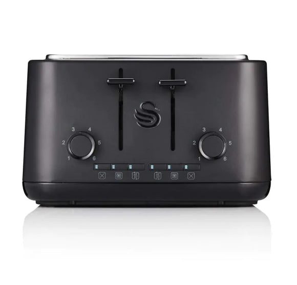 Swan Stealth 4 Slice Toaster - Black | ST34040BLKN