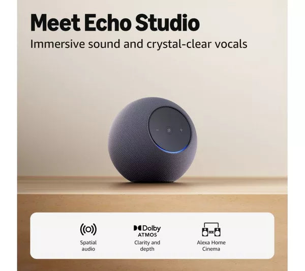 Amazon Echo Studio Smart Speaker with Alexa - Graphite