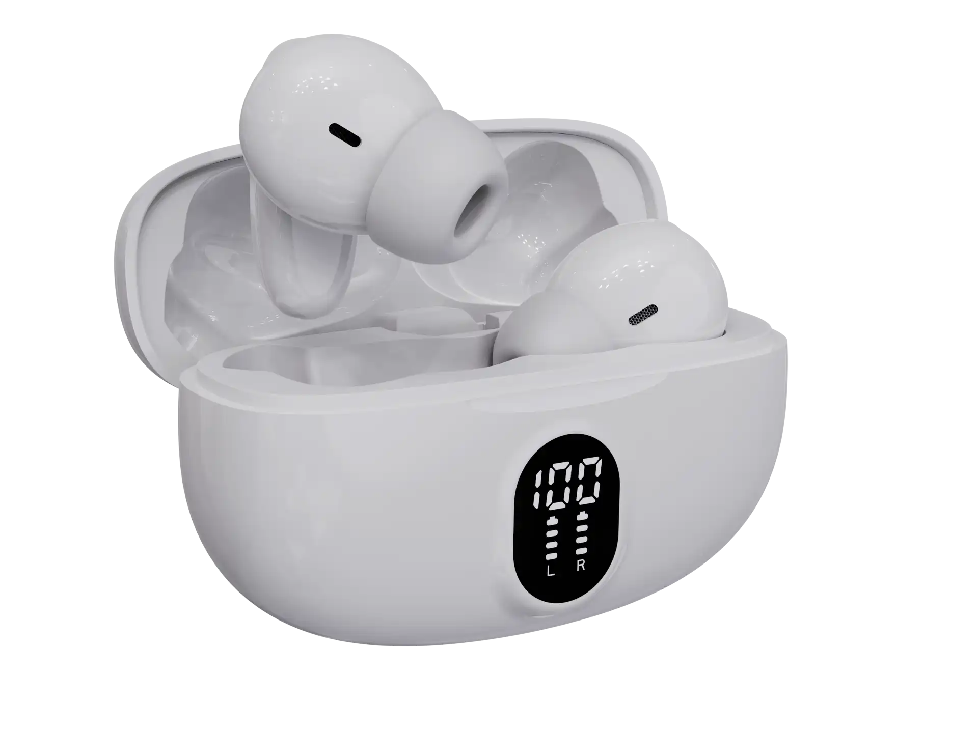 Denver White True wireless Bluetooth earbuds With charging case & handsfree function | TWE-57W