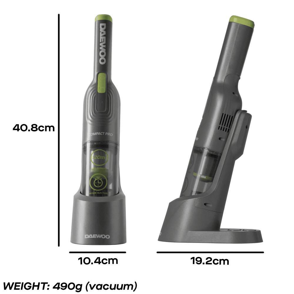 Daewoo Cyclone 11.1V Compact Pro Cordless Handheld Vacuum Cleaner