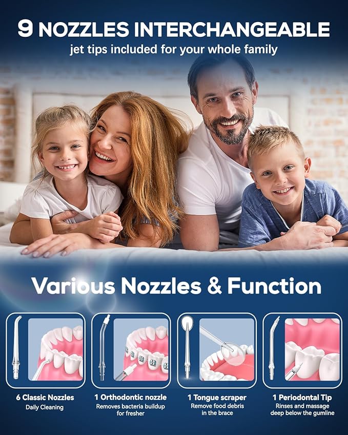 JTF Dental Portable Water Flosser - 300ML