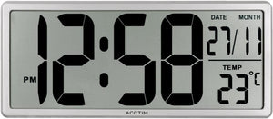 Acctim Date Keeper Jumbo LCD Wall/Desk Clock with Autoset