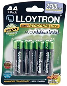 Lloytron B1025 AA 2700mAh Rechargeables Batteries