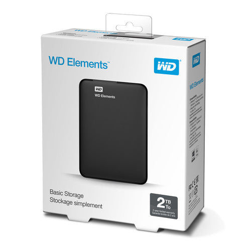 Disco duro externo portátil USB 3.0 WD Elements de 2 TB