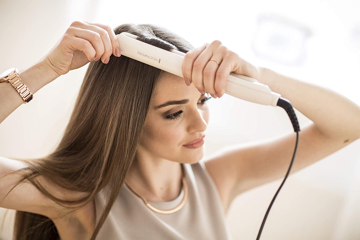 Remington Proluxe Ceramic Hair Straightener | Rose Gold - S9100