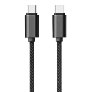 AA Charge-iT Premium Braided USB C To USB C Cable 1 Metre | Black