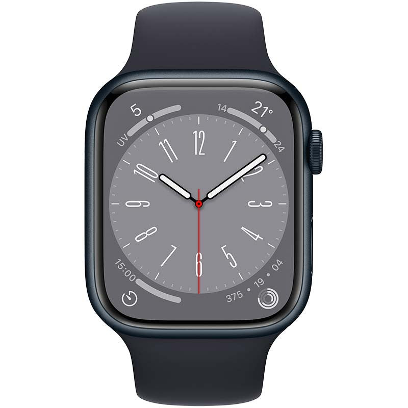Apple Watch Series 8 GPS 45mm Midnight Aluminum Case With Midnight Sport Band