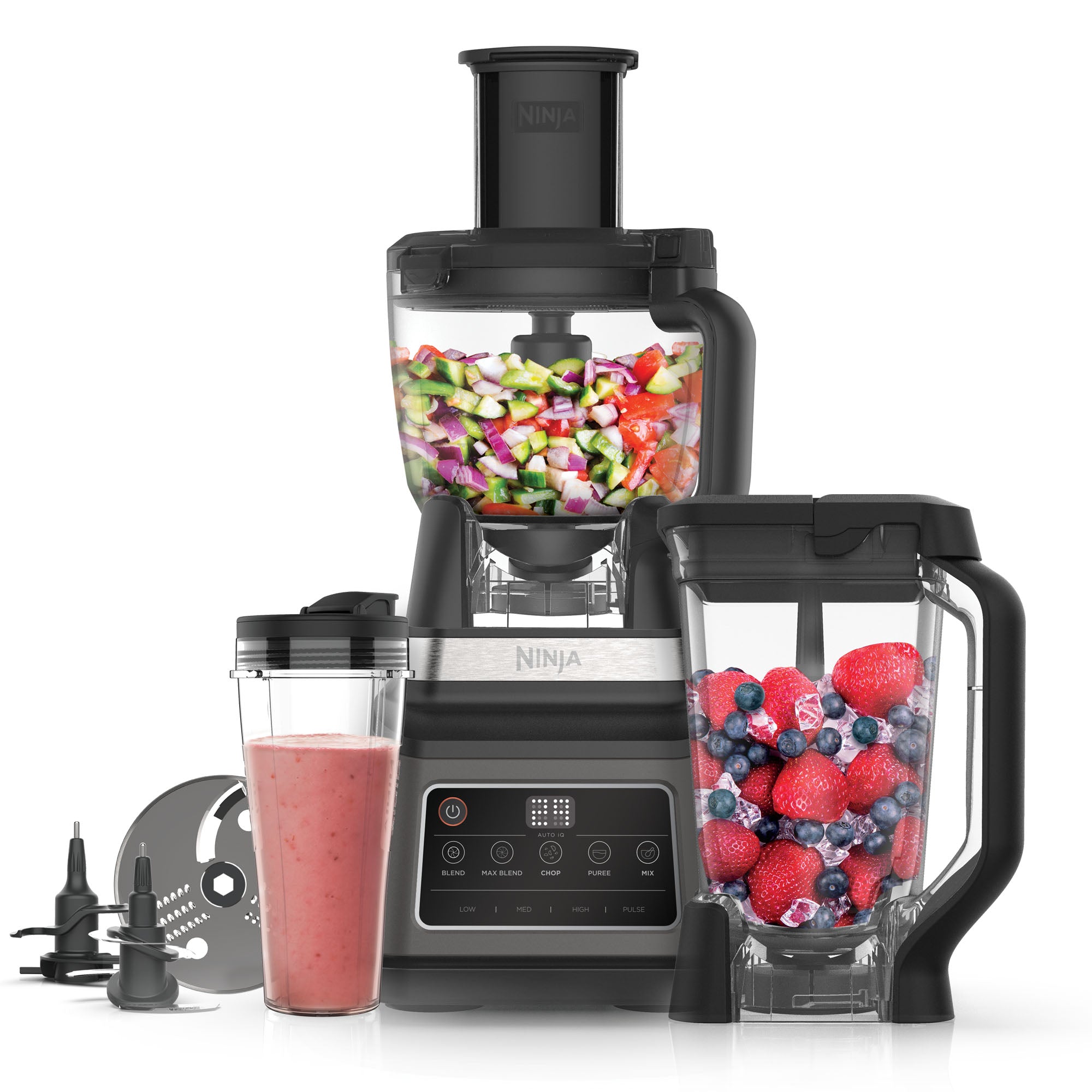 Ninja 3-in-1 Food Processor with Auto-iQ - BN800UK