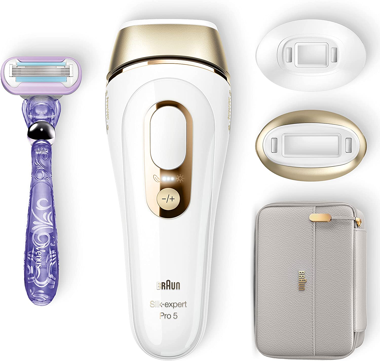 Braun Silk-Expert Pro 5 IPL Hair Removal System | White/Gold