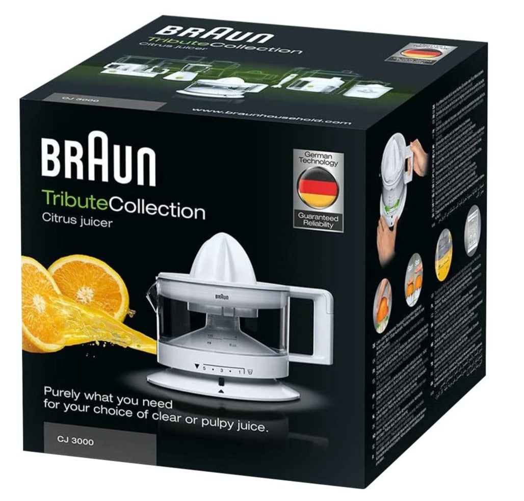 Braun TributeCollection Citrus Juicer | White - CJ3000WH