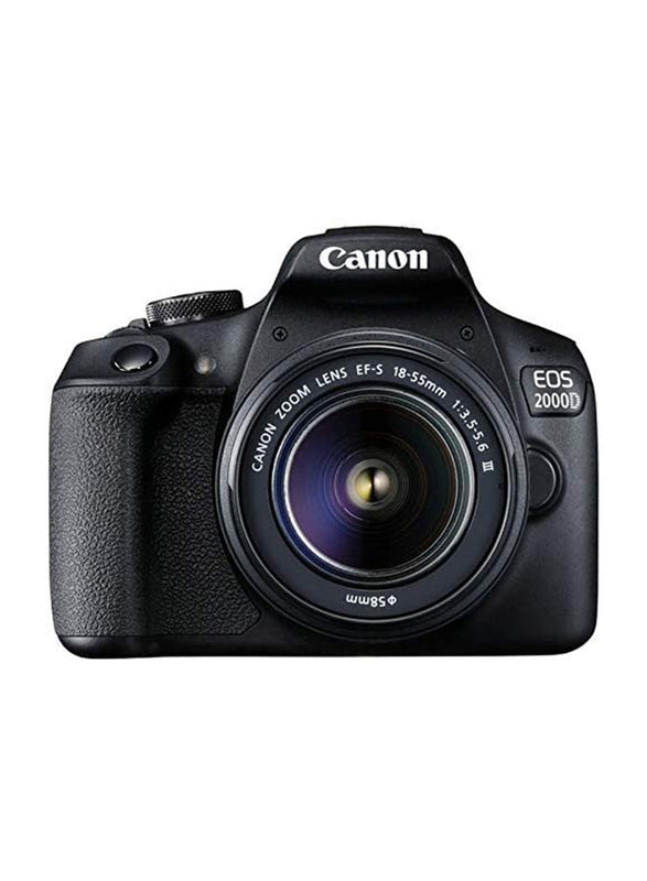 Canon EOS 2000D with lens EF-S 18-55mm f/3.5-5.6 III Kit