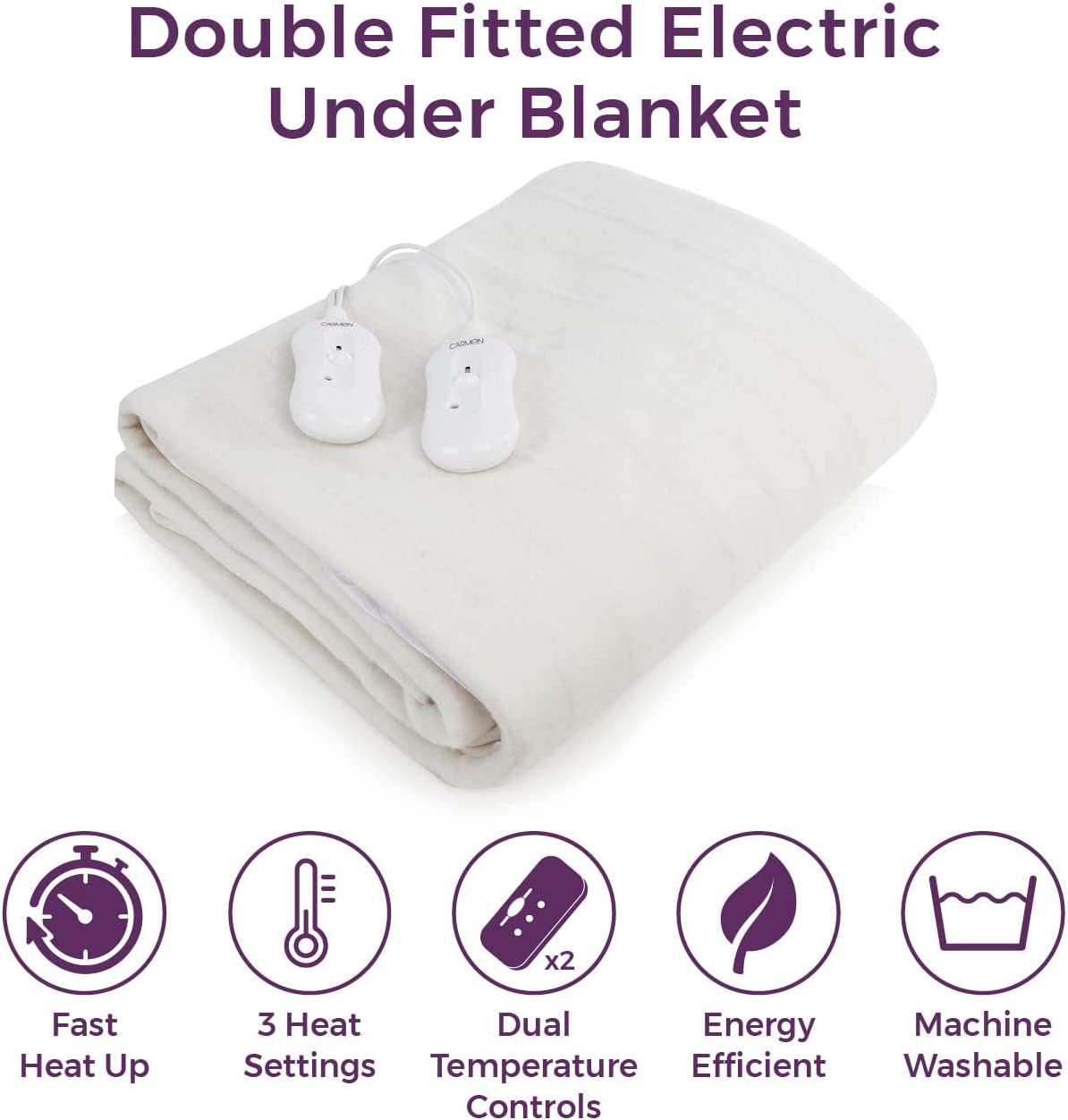 Carmen Double Fitted Electric Under Blanket