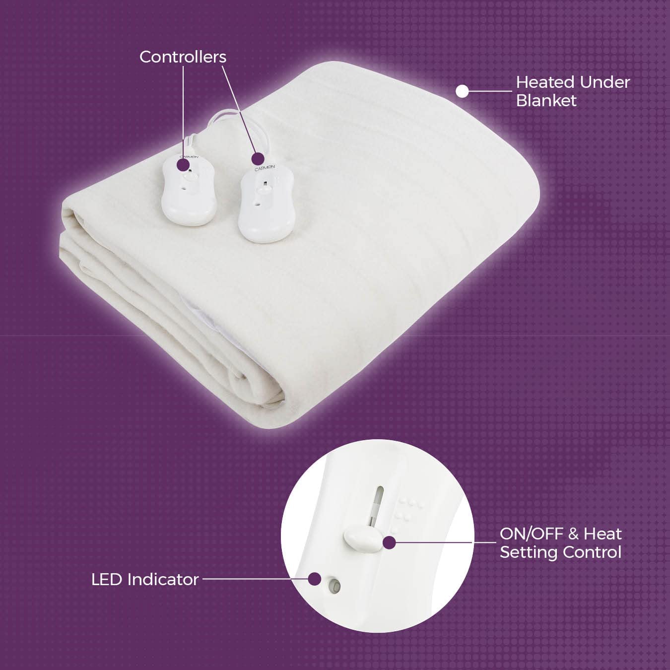 Carmen Double Fitted Electric Under Blanket