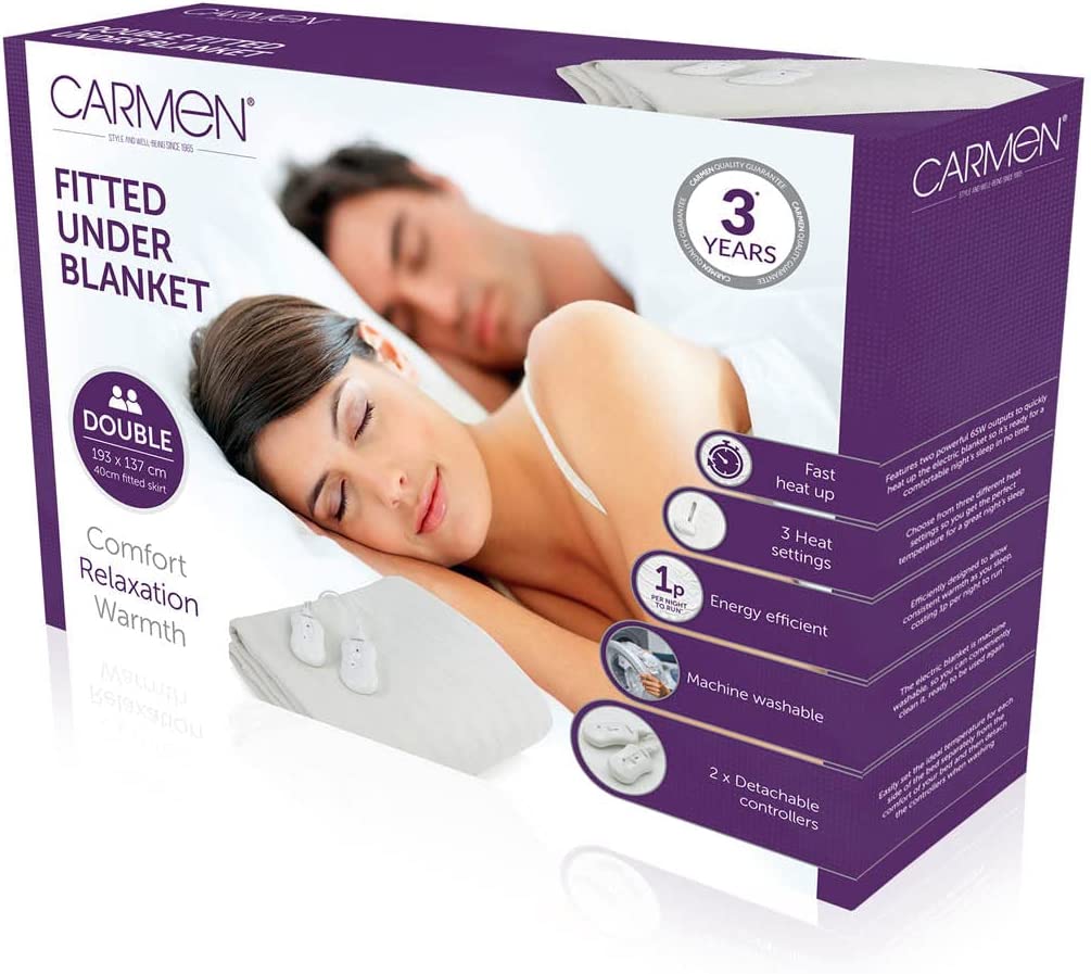 Carmen Double Fitted Electric Under Blanket