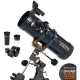 Celestron AstroMaster 114EQ Telescope With Motor Drive & Phone Adapter