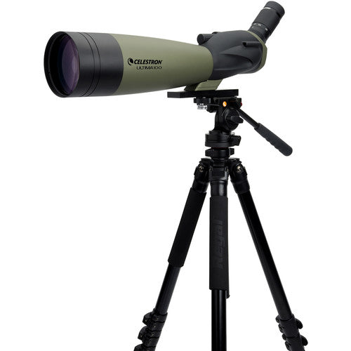 Telescopio Celestron Ultima 100 22-66x100 mm en ángulo Z00m