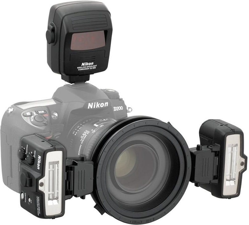 Sistema de flash inalámbrico para primeros planos Nikon R1C1 